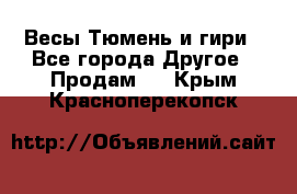 Весы Тюмень и гири - Все города Другое » Продам   . Крым,Красноперекопск